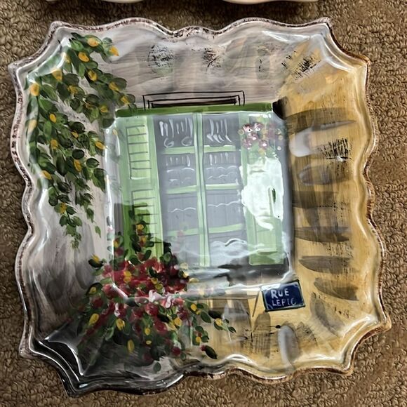 Tabletops Unlimited Rue de Paris Salad Plates – Set of 4 - Picture 4 of 7